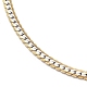 304 Stainless Steel Cuban Link Chain Necklace for Men Women(NJEW-E093-03GP-02)-2