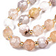 Natural Cherry Blossom Agate Beads Strands(G-T131-80)-3