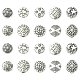 100Pcs 10 Styles Tibetan Style Alloy Beads(FIND-CJ0005-62)-1