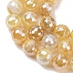 Electroplated Natural Agate Beads Strands(G-B191-A07-8mm-08)-3