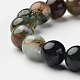 Natural Indian Agate Round Bead Stretch Bracelets(BJEW-L594-A06)-2