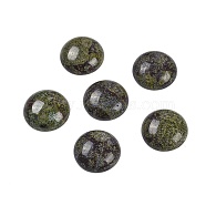 Natural Dragon Blood Cabochons, Half Round, 18x6~8mm(G-T020-18mm-39)