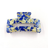 Rectangular Acrylic Large Claw Hair Clips for Thick Hair, Medium Blue, 45x81x44mm(PW23031346129)