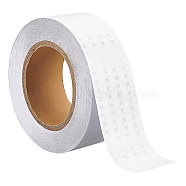 Honeycomb Patern PVC Reflective Self Adhesive  Safety Tapes for Cars, Roads, White, 50x0.2mm, 25m/roll(DIY-WH0430-382)