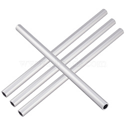 Aluminium Round Tube, Silver, 251x13mm(FIND-WH0421-11B-P)