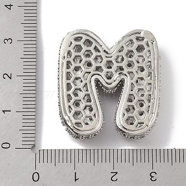 Placage de crémaillère en laiton micro pavé pendentifs en zircone cubique claire(ZIRC-U002-P-M)-3