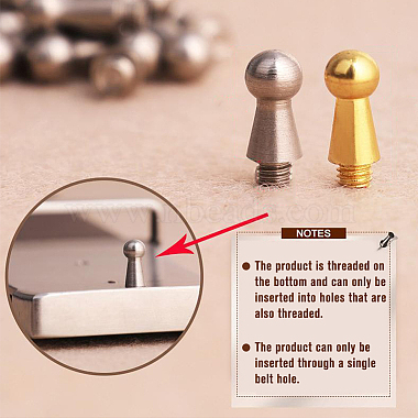 40Pcs Steel Nipple Stud Rivets(FIND-FH0008-02G)-4
