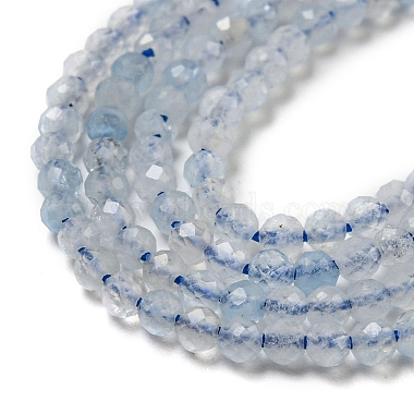 Natural Aquamarine Beads Strands(G-A097-A17-01)-4