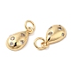 Rack Plating Brass Micro Pave Clear Cubic Zirconia Charms(KK-I706-13G)-2