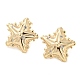 Brass with Glass Stud Earrings Findings(KK-K351-18G)-1