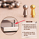 40Pcs Steel Nipple Stud Rivets(FIND-FH0008-02G)-4