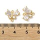 Brass Pave Clear Cubic Zirconia Connector Charms(KK-F872-24G)-3