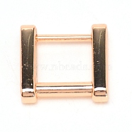 Square Alloy Clasps, for Bag Buckle Accessories Makings, Light Gold, 2x2.1x0.55cm, Inner Diameter: 1.3x1.1cm(DIY-WH0185-88LG)