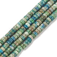 Natural Chrysocolla Beads Strands, Heishi Beads, Flat Round/Disc, 4x2.50mm,Hole:0.70mm(G-H230-48)
