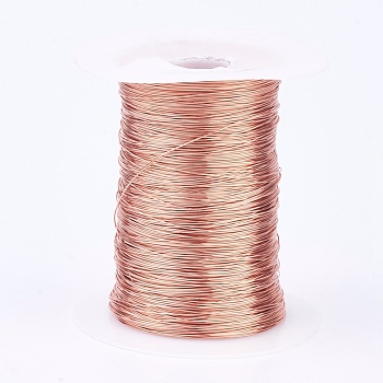 Eco-Friendly Copper Wire, Copper Beading Wire for Jewelry Making, Raw(Unplated), 22 Gauge, 0.6mm, about 721.78 Feet(220m)/500g