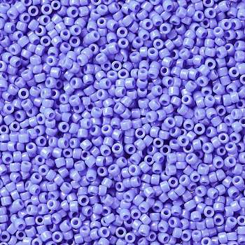 TOHO Round Seed Beads, Japanese Seed Beads, (48L) Opaque Periwinkle, 15/0, 1.5mm, Hole: 0.7mm, about 3000pcs/bottle, 10g/bottle