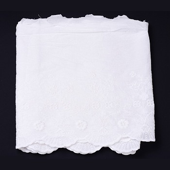 Lace Ribbon,  Embroidery Lace Trim, for Lolita Clothing Accessories, Home Decorations, White, 1 inch(26mm)