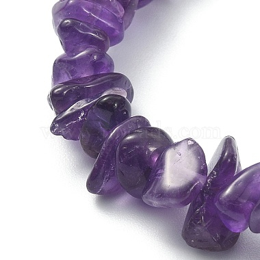 bracelets extensibles en perles de pierres précieuses mélangées naturelles et synthétiques(BJEW-JB09586)-4