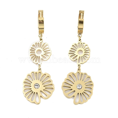 Flower 304 Stainless Steel Stud Earrings