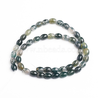 Chapelets de perles en agate mousse naturelle(X-G-E560-J01)-2