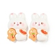 Christmas Rabbit Theme Opaque Resin Decoden Cabochons(CRES-B022-04A)-1