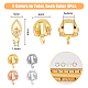 16Pcs 4 Colors Rack Plating Brass Micro Pave Cubic Zirconia Hanger Links(KK-DC0003-65)-2