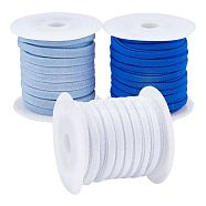 Flat Polyester Elastic Cord, Webbing Garment Sewing Accessories, Mixed Color, 5x2mm, 3 colors, 1roll/color, about 3m/roll, 3rolls/set(EC-PH0001-22)