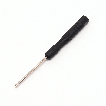 Iron Screwdriver, with Plastic Handles, Platinum, 8x0.7cm