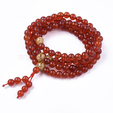 3-Loop Wrap Style Buddhist Jewelry(BJEW-S140-15B)-2