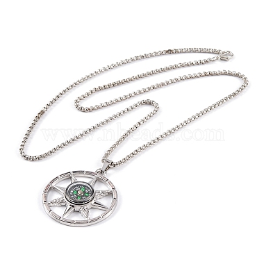 Titanium Steel Box Chain Necklaces(NJEW-P304-01C)-2