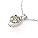 Ожерелья с подвесками в форме сердца из светящегося сплава(NJEW-F284-07B)-2