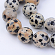 Natural Dalmatian Jasper Beads Strands(X-G-Q462-6mm-30)-1
