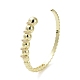 Brass Micro Pave Clear Cubic Zirconia Cuff Bangle(BJEW-K239-02G)-1