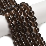 Natural Smoky Quartz Round Beads Strands, 12.5mm, Hole: 1.2mm, about 31~32pcs/strand, 14.57~15.16 inch(37~38.5cm)(G-E329-12mm-38A)