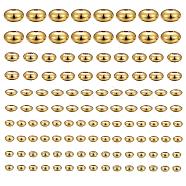 75Pcs 5 Size Brass Spacer Beads Set, Long-Lasting Plated, Disc, Golden, 15pcs/Size(KK-LS0001-04G)