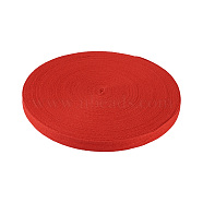 Cotton Twill Tape Ribbons, Herringbone Ribbons, for Sewing Craft, Red, 5/8 inch(15mm), 45m/roll(OCOR-TAC0008-24C)