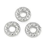 CCB Plastic Linking Rings, Twist Ring, Platinum, 11x3mm, Inner Diameter: 4.5mm(CCB-G020-41B-P)