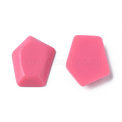 Opaque Acrylic Cabochons, Pentagon, Deep Pink, 23.5x18x4mm, about 450pcs/500g(MACR-S373-142-A10)