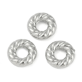 CCB Plastic Linking Rings, Twist Ring, Platinum, 11x3mm, Inner Diameter: 4.5mm