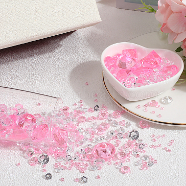 1100Pcs Acrylic Rhinestone Pointed Back Cabochons(GACR-SP0001-05C)-4