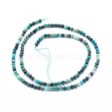 Natural Chrysocolla Beads Strands(X-G-G823-13-3mm)-2