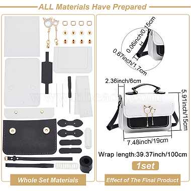 DIY Imitation Leather Sew on Women's Crossbody Bag Making Kit(DIY-WH0387-30A)-2