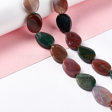 Natural Indian Agate Beads Strands(G-M208-15)-2