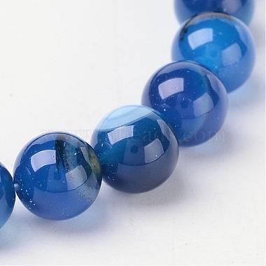 Agate à rayures naturelles/perles d'agate à bandes(AGAT-8D-8)-3