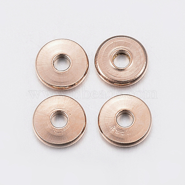 Rose Gold Donut Stainless Steel Spacer Beads