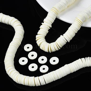 Flat Round Eco-Friendly Handmade Polymer Clay Beads(CLAY-R067-12mm-21)-2
