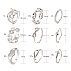 9Pcs 9 Style Brass Cuff Rings(RJEW-LS0001-08P)-3