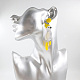 Acrylic Dangle Stud Earrings(WGEFE58-02)-3