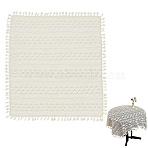 Polyester Tablecloths, Square with Flower Pattern, Beige, 840~850x840~850x1.5mm(AJEW-WH20059-16)