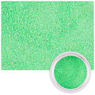 Nail Dipping Powder, Nail Art Decoration, Spring Green, Box: 3.2x3.35cm, 8g/box(X-MRMJ-S023-002F)